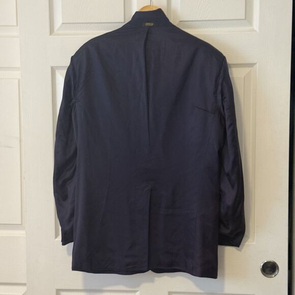 Vintage 1980s–90s Orvis Navy Blazer Made in USA 2-Button Sport Coat 44R (Approx) - Picture 9 of 11